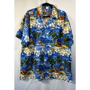 Rina shirt‎ size XL Hawaiian tropical short sleeve button up